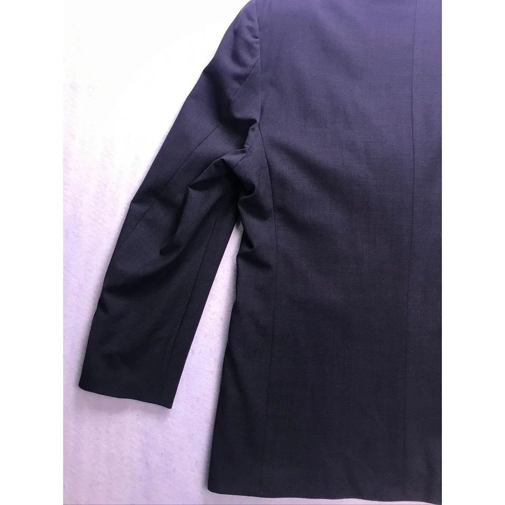 Haggar Blazer Mens 42R‎ Dark Gray Good Black Label 3-Button Suit Jacket Coat